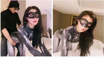 极品反差婊 蜘蛛侠美女抗腿抽插